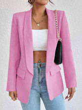Cargar imagen en el visor de la galería, Blazer de manga larga con cuello chal