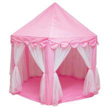 Load image into Gallery viewer, Pink Girls Castle Play Tent Princess Playhouse Children Kids Indoor