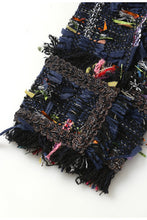 Load image into Gallery viewer, GAWQO Fringe Detail Cropped Jacket and Denim Vest Set