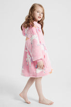 Cargar imagen en el visor de la galería, Sudadera con capucha peluda de manga larga y gran tamaño con estampado luminoso