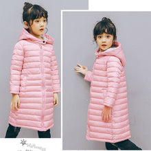 Load image into Gallery viewer, Kids Long Winter Warm Coat