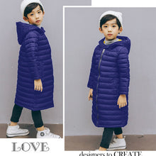 Load image into Gallery viewer, Kids Long Winter Warm Coat