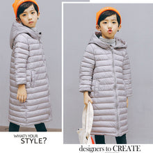 Load image into Gallery viewer, Kids Long Winter Warm Coat
