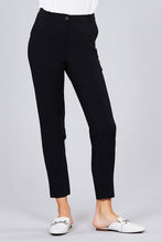 Load image into Gallery viewer, Seam Side Pocket Classic Stretch Crop Pants