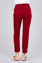 Load image into Gallery viewer, Seam Side Pocket Classic Stretch Crop Pants