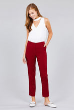 Load image into Gallery viewer, Seam Side Pocket Classic Stretch Crop Pants