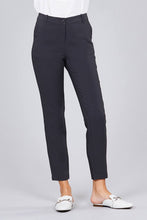 Load image into Gallery viewer, Seam Side Pocket Classic Stretch Crop Pants