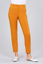 Load image into Gallery viewer, Seam Side Pocket Classic Stretch Crop Pants