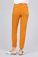 Load image into Gallery viewer, Seam Side Pocket Classic Stretch Crop Pants