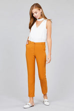 Load image into Gallery viewer, Seam Side Pocket Classic Stretch Crop Pants