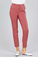 Load image into Gallery viewer, Seam Side Pocket Classic Stretch Crop Pants