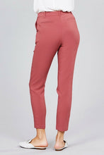Load image into Gallery viewer, Seam Side Pocket Classic Stretch Crop Pants