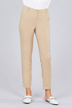 Load image into Gallery viewer, Seam Side Pocket Classic Stretch Crop Pants