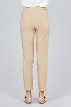 Load image into Gallery viewer, Seam Side Pocket Classic Stretch Crop Pants
