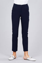 Load image into Gallery viewer, Seam Side Pocket Classic Stretch Crop Pants