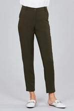 Load image into Gallery viewer, Seam Side Pocket Classic Stretch Crop Pants