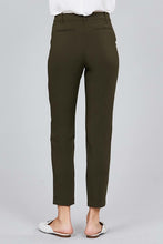 Load image into Gallery viewer, Seam Side Pocket Classic Stretch Crop Pants