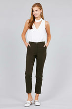 Load image into Gallery viewer, Seam Side Pocket Classic Stretch Crop Pants