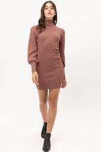 Load image into Gallery viewer, Knit Turtle Neck Sweater Dress