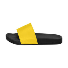 Cargar imagen en el visor de la galería, Sandalias tipo chanclas, chanclas para mujer de color amarillo dorado