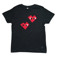 Cargar imagen en el visor de la galería, Camiseta infantil I Heart Mi Cielo x Donald Robertson - Negra