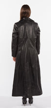 Load image into Gallery viewer, Copy of Ladies 3 Button Matrix Black Full Length Leather Coat