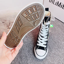 Load image into Gallery viewer, Girls/ Kids Rhinestone Canvas Sport High-top Sneakers