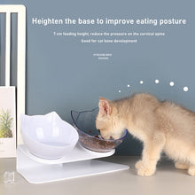 Load image into Gallery viewer, Non-slip cat bowl double-layer pet bowl with stand