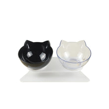Load image into Gallery viewer, Non-slip cat bowl double-layer pet bowl with stand