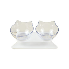 Load image into Gallery viewer, Non-slip cat bowl double-layer pet bowl with stand