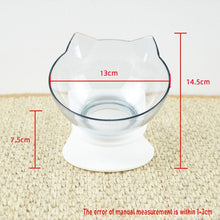 Load image into Gallery viewer, Non-slip cat bowl double-layer pet bowl with stand