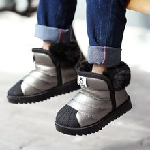 Load image into Gallery viewer, Kids/Big Kids Snow Boots Slip-on Waterproof Ankle Boots
