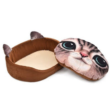 Load image into Gallery viewer, Lovely Cat 3D Realistic Pattern Soft Pet Bed