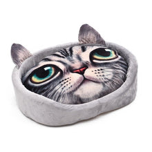 Load image into Gallery viewer, Lovely Cat 3D Realistic Pattern Soft Pet Bed