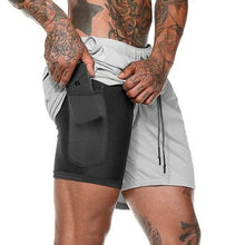 Load image into Gallery viewer, Men 2 in 1 Running Shorts Jogging Gym Fitness