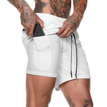 Load image into Gallery viewer, Men 2 in 1 Running Shorts Jogging Gym Fitness
