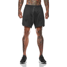 Load image into Gallery viewer, Men 2 in 1 Running Shorts Jogging Gym Fitness