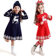 Load image into Gallery viewer, Girls Knitted Seasonal Dresses