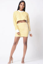 Load image into Gallery viewer, HOUNDSTOOTH DOLMAN TWO PIECE SKIRT SET