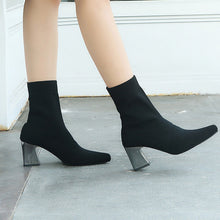 Load image into Gallery viewer, Slip-On Boots Female High Heel Boots Women