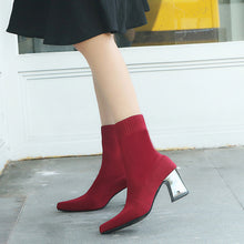 Load image into Gallery viewer, Slip-On Boots Female High Heel Boots Women