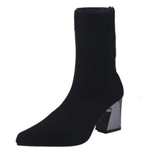 Load image into Gallery viewer, Slip-On Boots Female High Heel Boots Women