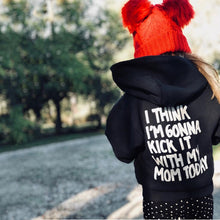 Cargar imagen en el visor de la galería, Chaqueta deportiva con capucha y letras para niños