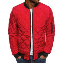 Load image into Gallery viewer, Men's Casual Trendy Rhombus Winter Zip Front Mid Waist Jacket