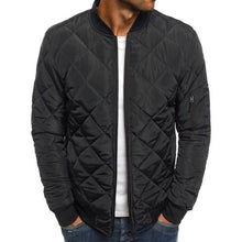 Load image into Gallery viewer, Men's Casual Trendy Rhombus Winter Zip Front Mid Waist Jacket