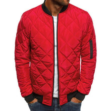 Load image into Gallery viewer, Men's Casual Trendy Rhombus Winter Zip Front Mid Waist Jacket
