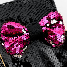Load image into Gallery viewer, Girls Bow Tie Small Sequins Backpack