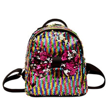 Load image into Gallery viewer, Girls Bow Tie Small Sequins Backpack