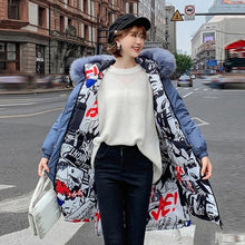 Load image into Gallery viewer, Women Parka Coats Double Sided Wear
