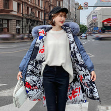 Load image into Gallery viewer, Women Parka Coats Double Sided Wear
